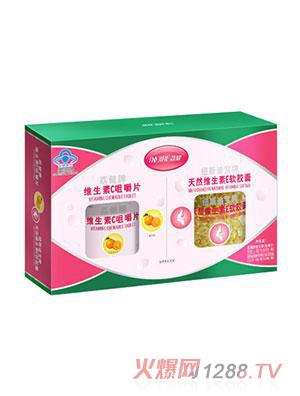 荔健牌VC咀嚼片+天然VE軟膠囊