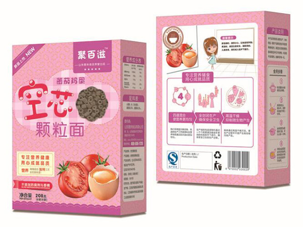 聚百滋兒童空芯顆粒面番茄雞蛋