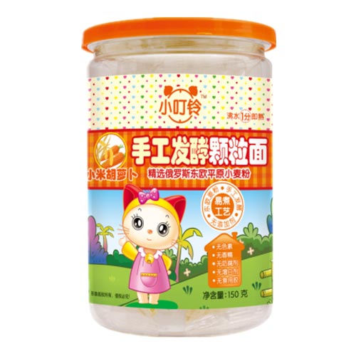 小叮鈴手工發(fā)酵顆粒面小米胡蘿卜