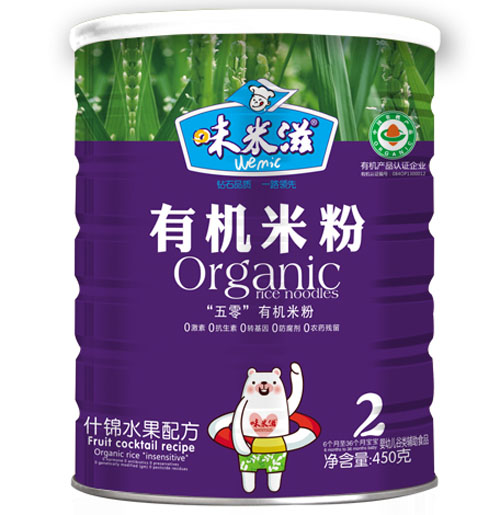 味米滋什錦水果有機(jī)米粉2段
